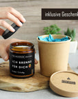 Lustige Duftkerze "Ich Brenne Für Dich" Aus Handgemachtem Sojawachs In Geschenkbox – Perfekt Für Partner mysoy® Duftkerzen-Manufaktur
