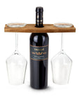 Weinglashalter Aus Edlem Akazienholz Für 2 Gläser – Elegantes Design Zum Präsentieren Und Lagern ROMINOX GmbH