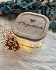 Personalisierbares Glas Mit Hochwertigem Akazienholzdeckel – Perfekte Aufbewahrung Für Lebensmittel Lothi