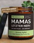 Lustige Duftkerze für Mama – Mamas Letzter Nerv, Handgemacht aus Sojawachs, Perfekt als Geschenkidee mysoy® Duftkerzen-Manufaktur