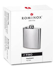 Edler Flachmann Fino 180Ml Aus Seidenmatt Gebürstetem Edelstahl Im Stilvollen Retro-Design ROMINOX GmbH