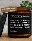 Lustige Duftkerze Für Mama aus Sojawachs mit Spruch – Handgemacht in Geschenkbox, 410g mysoy® Duftkerzen-Manufaktur Sandelholz