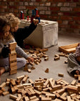 Holzblöcke Tray 63 XL Nature - Kreatives Montessori-Spielzeug Aus FSC®-zertifiziertem Holz Lothi