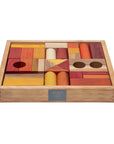 Holzblöcke Tray 30 Warm - Umweltfreundliche Montessori-Spielzeuge Aus FSC-zertifiziertem Holz Lothi