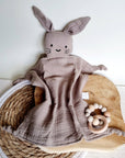 Musselin Schnuffeltuch Hase - Sand, Hypoallergen, 30x30 cm, Perfekt Für Kleine Hände, Kuschelig Und Sicher Rammelaartje