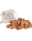 50 XL Holzbausteine Im Praktischen Baumwollsack – FSC®-Zertifiziertes Montessori-Spielzeug Natur Lothi