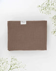 TISU Musselin Decke In Mokka, 100% Weiche Baumwolle, 65x65 cm – Vielseitig & Pflegeleicht TISU