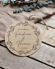 Holzscheibe Just Married – Individuelles Hochzeitsgeschenk Aus 5mm Vollholz Mit Personalisierung Lothi Vollholz Erle 10 cm