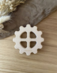 Handgefertigtes Zahnrad Aus Ahornholz – Zahnen Linderung & Personalisierbares Spielzeug Lothi Plus