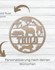 Holzkranz Safari  Lothi Vollholz Nussbaum 20 cm 