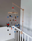 Handgefertigtes Mobile Wikinger Aus 100% Wolle Für Die Sensorische Entwicklung Ihres Babys Lothi