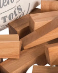 50 Holzbausteine XL im Sack nature  Lothi   