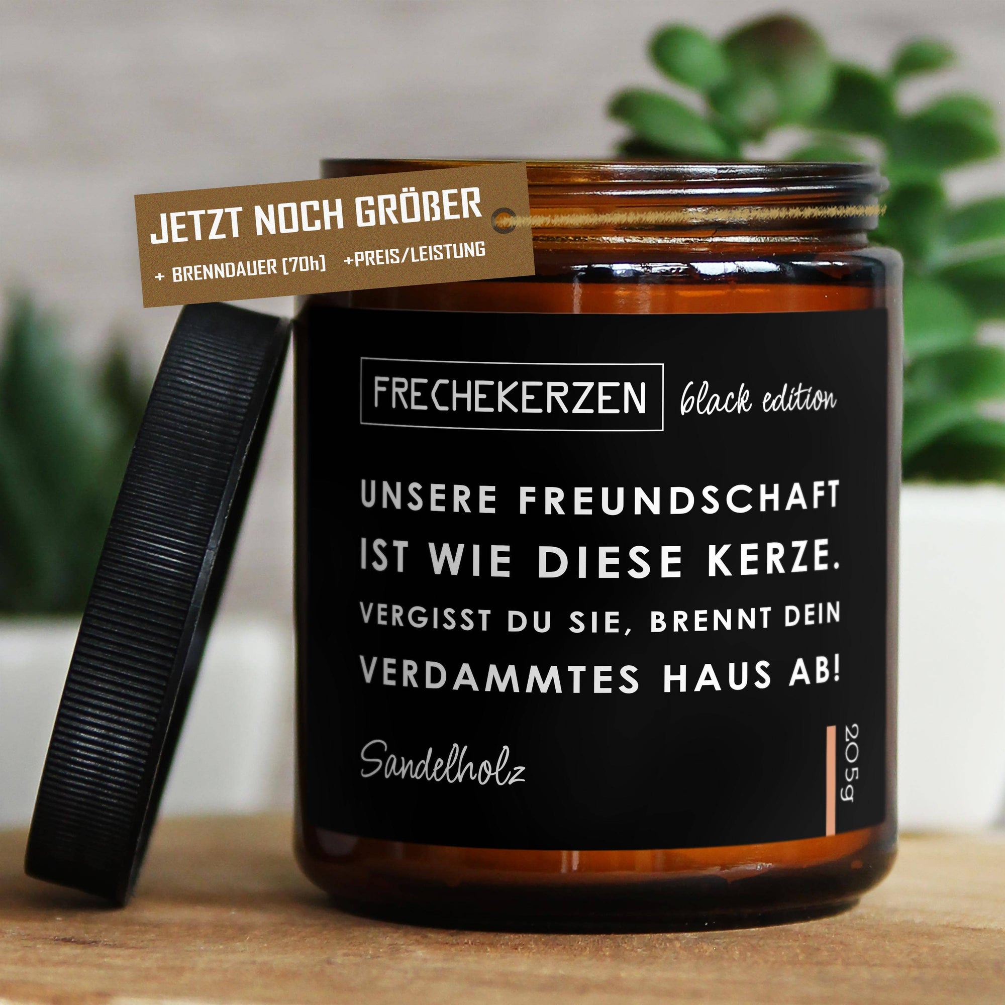 Unsere freundschaft ist wie…  mysoy‎® Duftkerzen-Manufaktur Sandelholz  