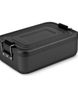 Klassische Lunchbox Quadra Schwarz Matt, 900 Ml, Mit Dichtungsring Und Trennelement, Hygienisch Verschließbar ROMINOX GmbH