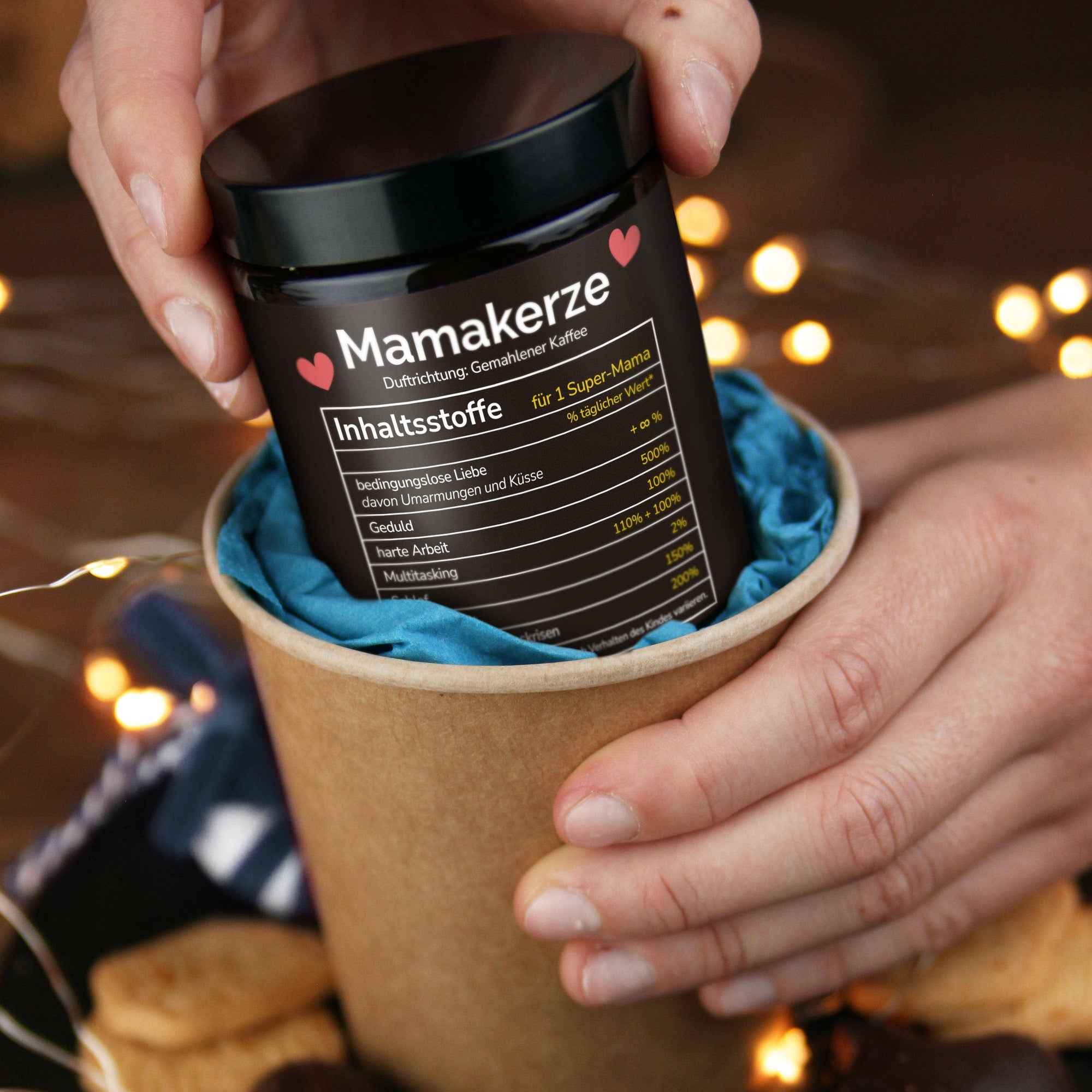 Mamakerze Kaffee Duftkerze Aus Sojawachs | Handgemacht | 250g In Geschenkbox | Perfektes Muttertags Geschenk mysoy‎® Duftkerzen-Manufaktur