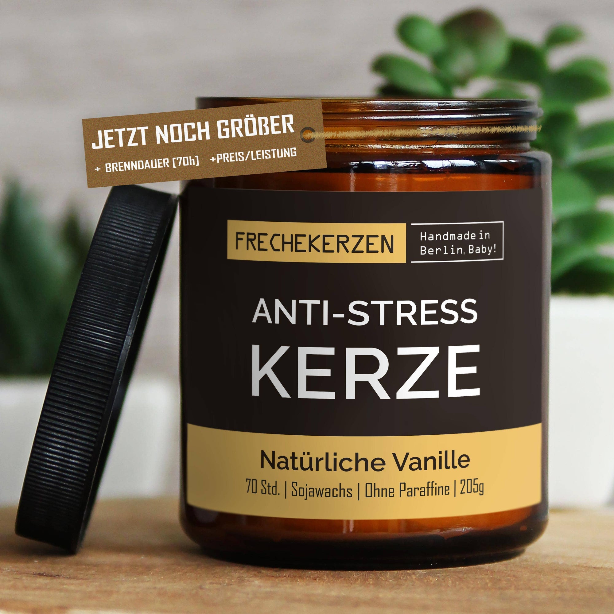 Handgemachte Anti-Stress Kerze Aus Sojawachs Mit Witzigem Spruch – Perfektes Geschenk Für Jeden Anlass mysoy‎® Duftkerzen-Manufaktur Natürliche Vanille