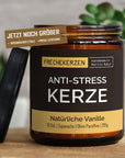 Handgemachte Anti-Stress Kerze Aus Sojawachs Mit Witzigem Spruch – Perfektes Geschenk Für Jeden Anlass mysoy‎® Duftkerzen-Manufaktur Natürliche Vanille