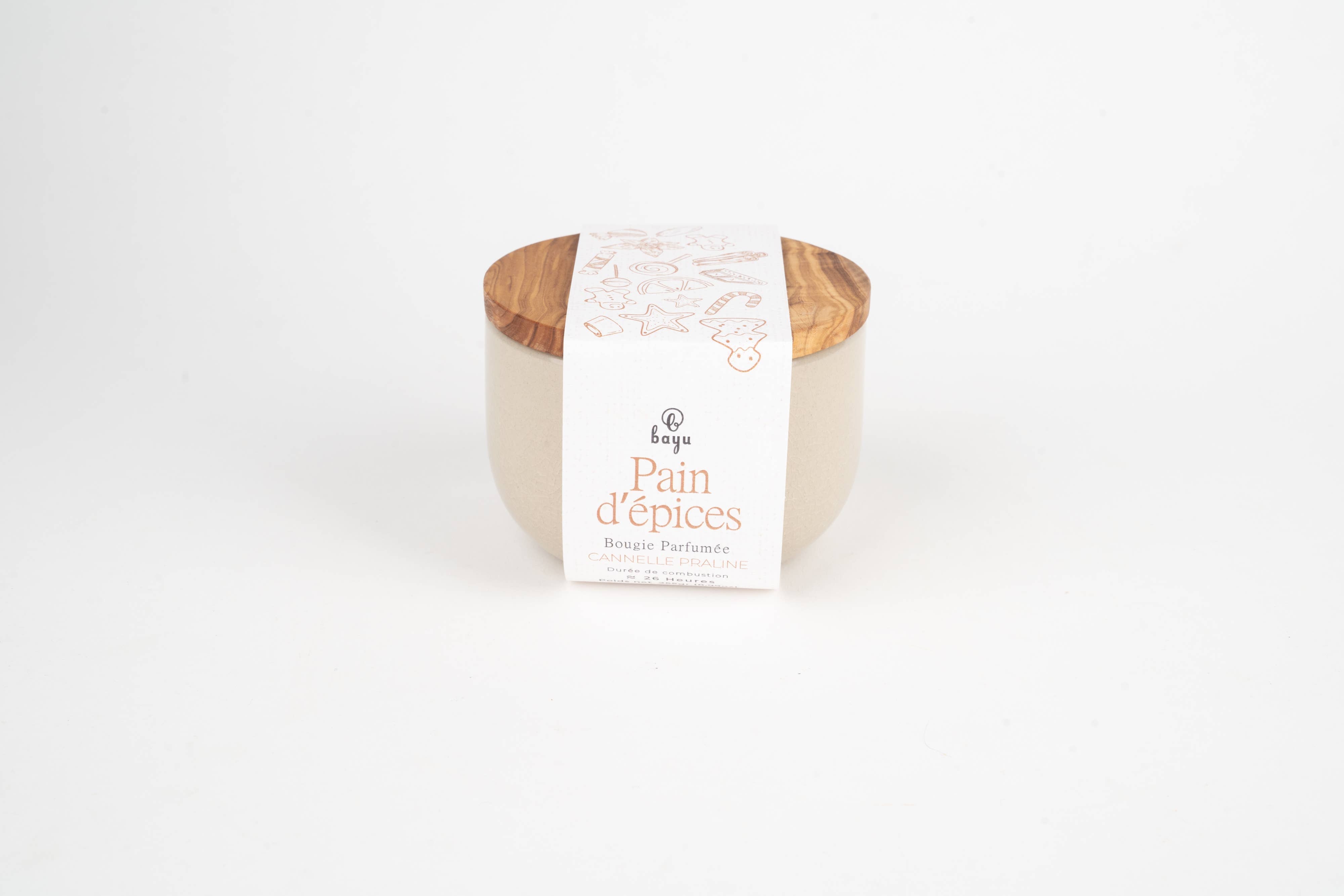 Lebkuchenkerze, Duftkerze: Beige  Bayu   