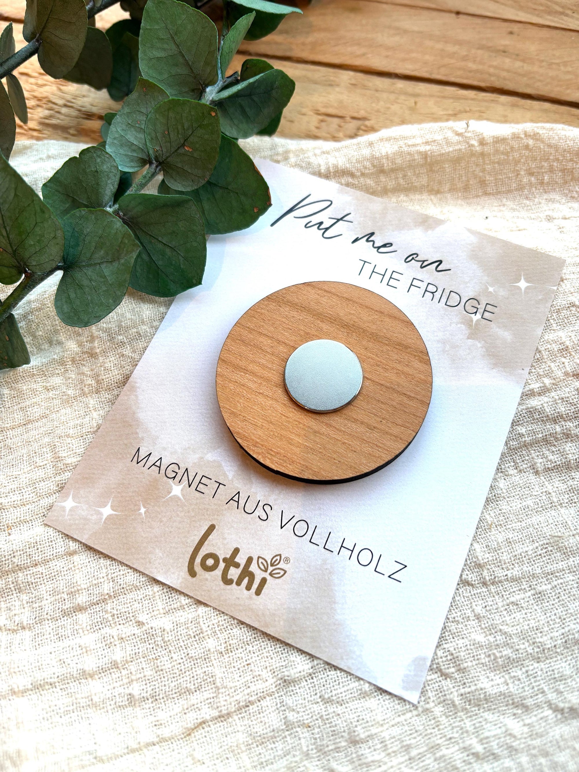 Magnet aus Holz | Kühlschrankmagnet | Holzmagnet | Vollholz | Liebespaar Berge | Abenteuer | Wandern | Bergliebe | Geschenkidee Lothi