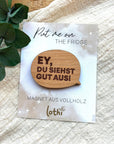 Magnet aus Holz | Kühlschrankmagnet | Holzmagnet | Vollholz | Magnet Spruch | Motivation | Kompliment | Geschenkidee Lothi