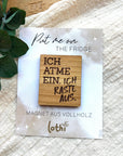 Magnet aus Holz | Kühlschrankmagnet | Holzmagnet | Vollholz | Magnet Witzig | Freunde | Geschenkidee Lothi