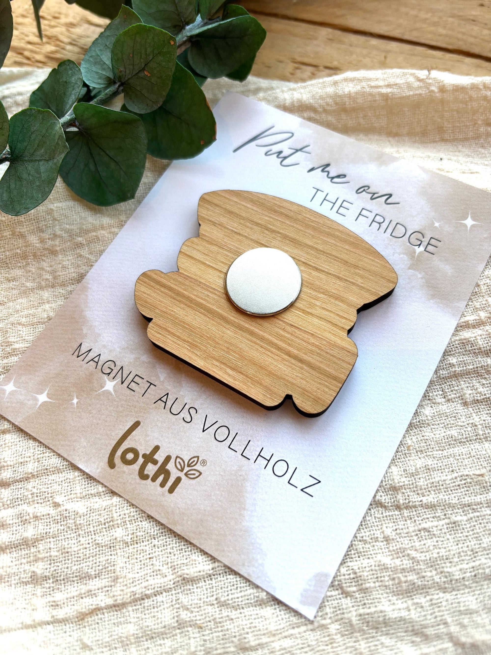 Magnet aus Holz | Kühlschrankmagnet | Holzmagnet | Vollholz | Erzieher | Kindergarten | Lehrer | Abschiedsgeschenk | Geschenkidee Lothi