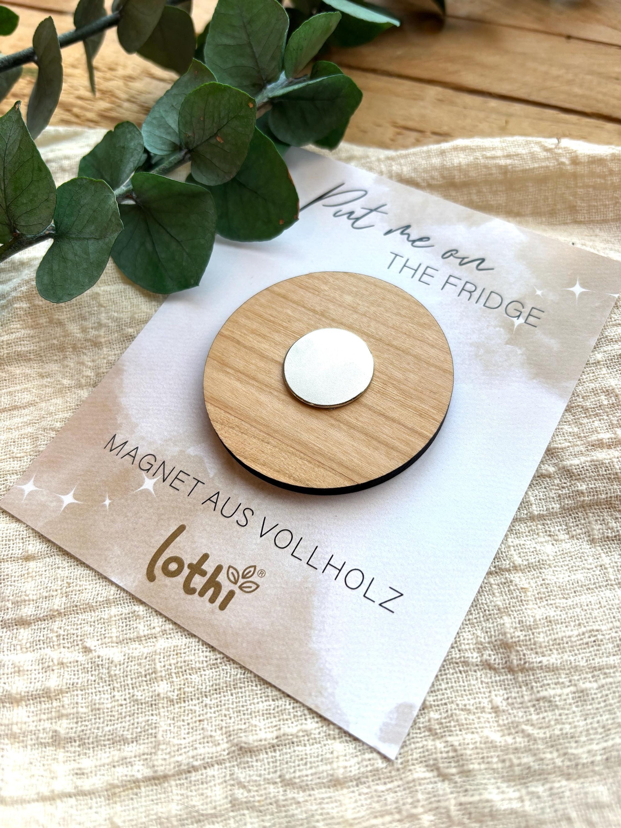 Magnet aus Holz | Kühlschrankmagnet | Holzmagnet | Vollholz | Magnet Spruch | Foodlove | Geschenkidee Lothi