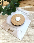 Magnet aus Holz | Kühlschrankmagnet | Holzmagnet | Vollholz | Magnet Spruch | Foodlove | Geschenkidee Lothi