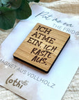 Magnet aus Holz | Kühlschrankmagnet | Holzmagnet | Vollholz | Magnet Witzig | Freunde | Geschenkidee Lothi