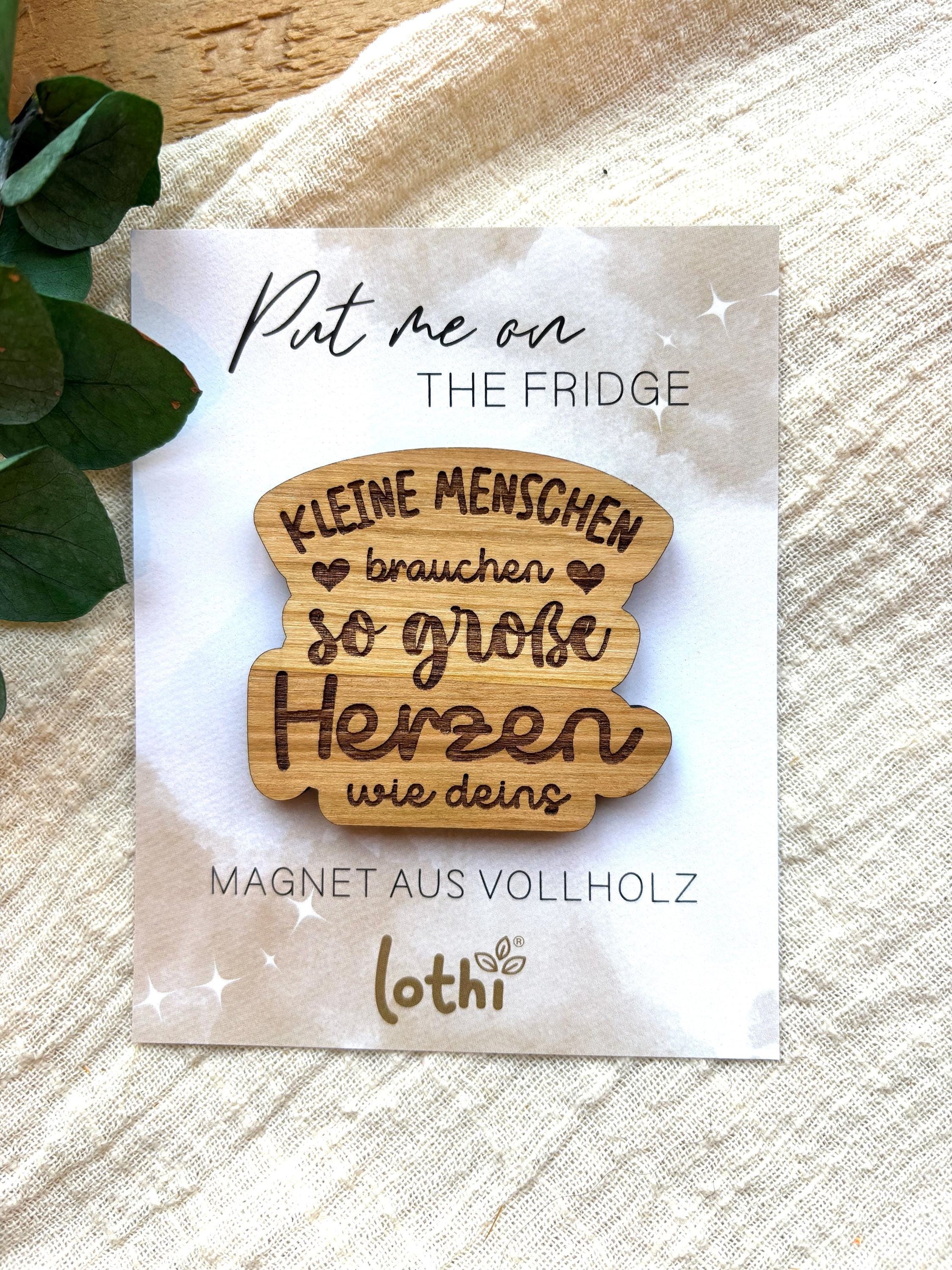 Magnet aus Holz | Kühlschrankmagnet | Holzmagnet | Vollholz | Erzieher | Kindergarten | Lehrer | Abschiedsgeschenk | Geschenkidee Lothi