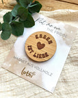 Magnet aus Holz | Kühlschrankmagnet | Holzmagnet | Vollholz | Magnet Spruch | Foodlove | Geschenkidee Lothi