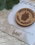 Magnet aus Holz | Kühlschrankmagnet | Holzmagnet | Vollholz | Witziger Magnet | Diät | Spaß | Geschenkidee Lothi