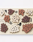 Holz Puzzle Blätter & Zahlen  Lothi   