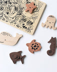 Holz Puzzle Tiere des Meeres  Lothi   