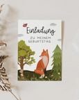 Einladung Kindergeburtstag - Fuchs Wald  Tilda and Theo   