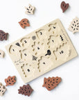 Holz Puzzle Blätter & Zahlen  Lothi   