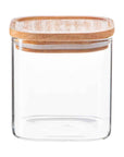 Glas mit Akaziendeckel  Lothi 680 ml  