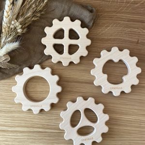 Holz Beißring Zahnrad