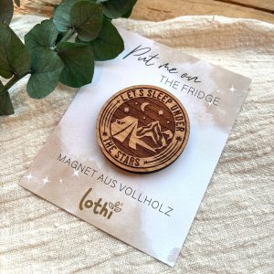 Holzmagnet Wandern Berge