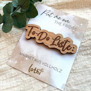 Holzmagnet Organisation To-Do Liste