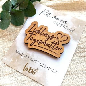 Holzmagnet Tagesmutter