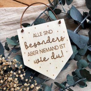 Holzwimpel Affirmation