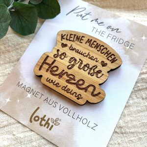 Holzmagnet Erzieher Kindergarten